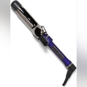 Purple Curling Iron with Clamp and Digital Controls
